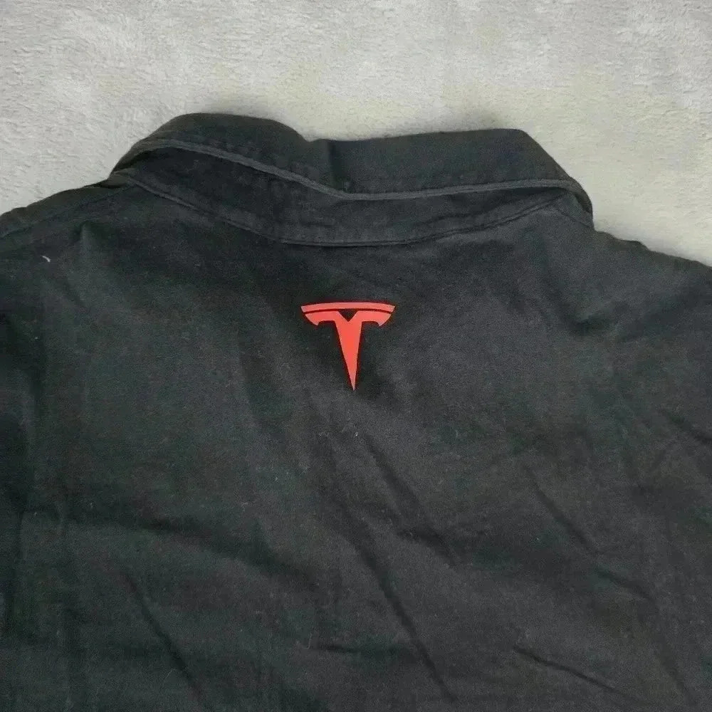 Tesla Men’s Black Polo Shirt Polyester Short Sleeve Sz 2XL - Picture 5 of 8